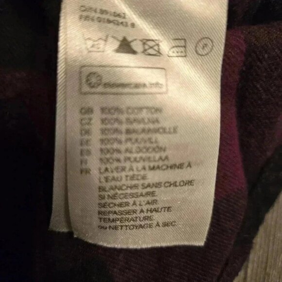 Divided Maroon and Black Plaid Shirt - Picture 3 of 4